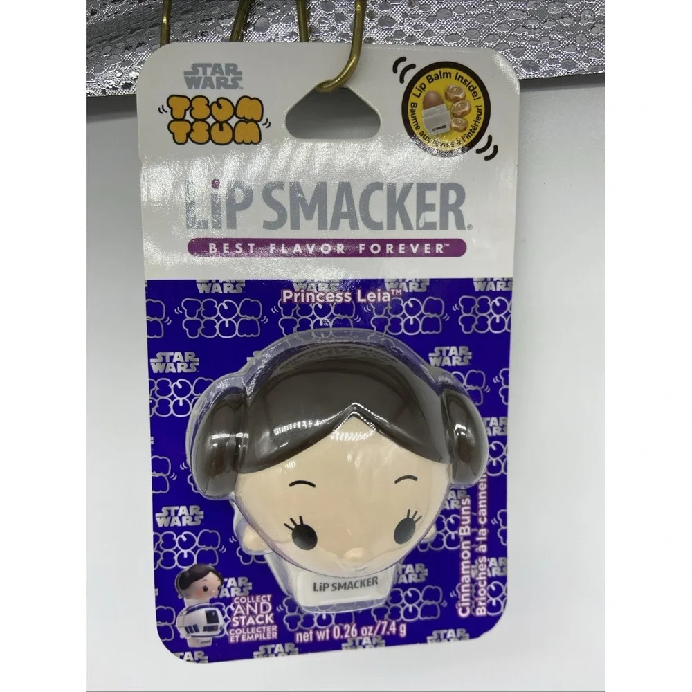 Star‎ Wars Tsum Tsum Lip Smacker Princess Leia Cinnamon Buns Lip Balm New